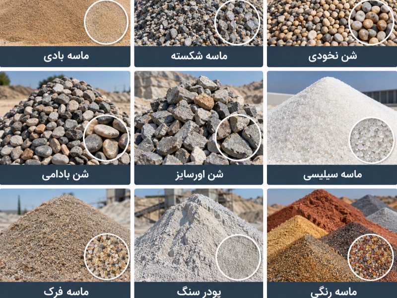 تولید کننده شن و ماسه و بتن آماده