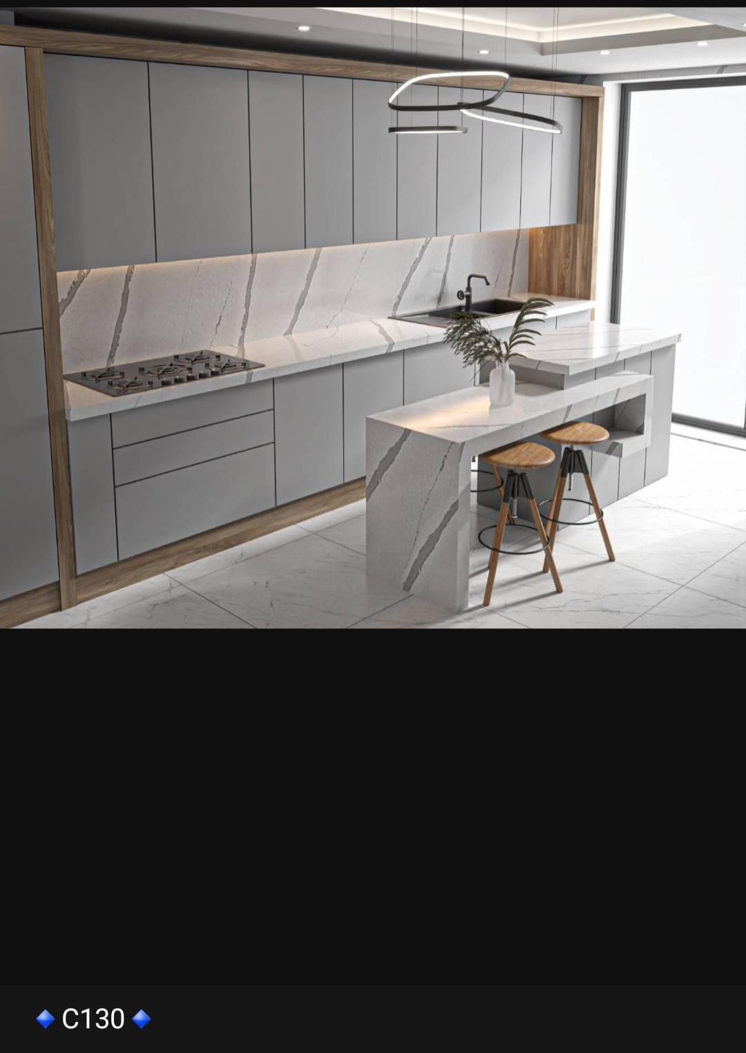 فروش، اجرا و نصب صفحه کابینت، بین کابینت، جزیره